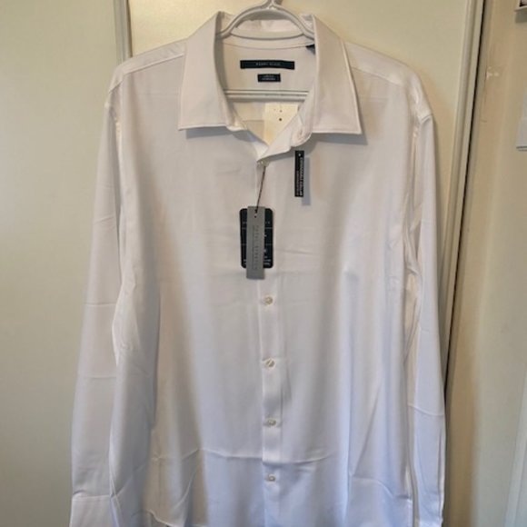 Perry Ellis Men's Bright White dress shirt - Picture 1 of 12
